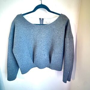Silence + Noise Heather Gray Crew Neck Sweater